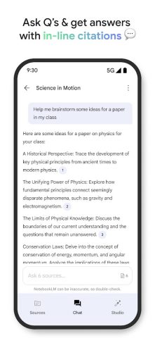 Google NotebookLM для Android — скриншот 5