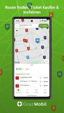 GrazMobil — Öffi Ticket kaufen для Android — скриншот 1