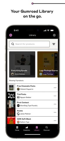 Gumroad для iOS — скриншот 1