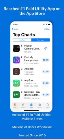 Hidden Camera Detector для iOS — скриншот 1