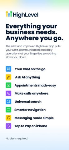 HighLevel для iOS — скриншот 1