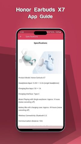 Honor Earbuds X7 App Guide для Android — скриншот 4