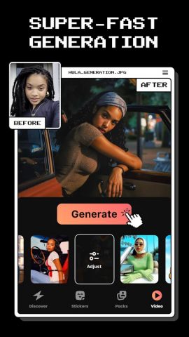 Hula — AI Video Generator для Android — скриншот 2