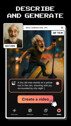 Hula — AI Video Generator для Android — скриншот 4