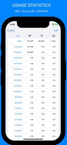 InternetMeter & speed monitor для iOS — скриншот 2