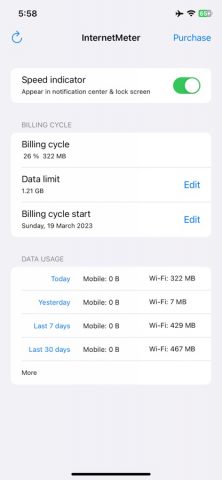InternetMeter & speed monitor для iOS — скриншот 4