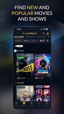JustWatch — Streaming Guide для Android — скриншот 4