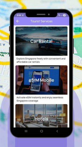 Карта метро Сингапура для Android — скриншот 3