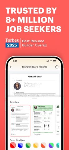 Kickresume: AI Resume Builder для iOS — скриншот 1