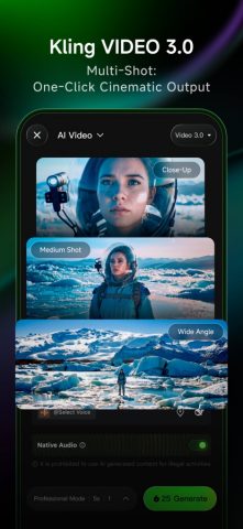 Kling AI: AI Image&Video Maker для iOS — скриншот 2
