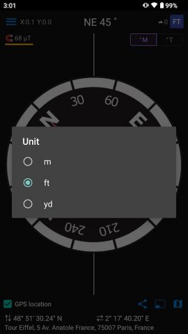 Компас & GPS для Android — скриншот 3