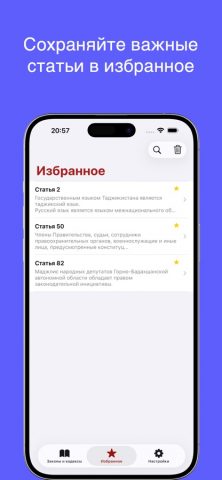 Конституция & кодексы и  РТ для iOS — скриншот 5