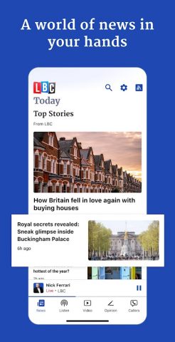 LBC: UK, World & Breaking News для Android — скриншот 1