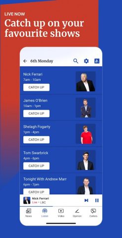LBC: UK, World & Breaking News для Android — скриншот 3