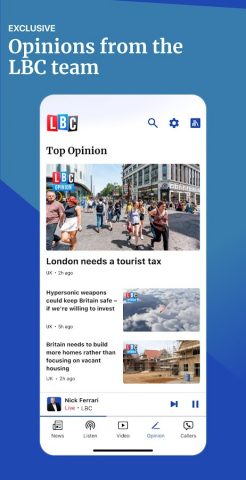 LBC: UK, World & Breaking News для Android — скриншот 4