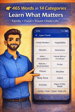 Learn Tamil through English для Android — скриншот 5