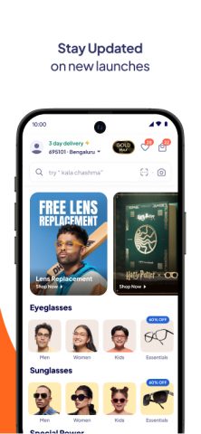 Lenskart : Eyeglasses & More для Android — скриншот 1