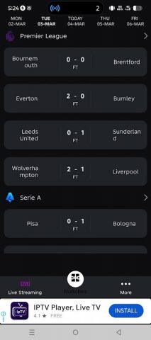 Live Football TV Streaming HD для Android — скриншот 2