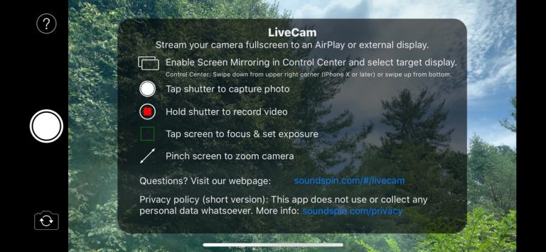 LiveCam – Fullscreen Monitor для iOS — скриншот 4