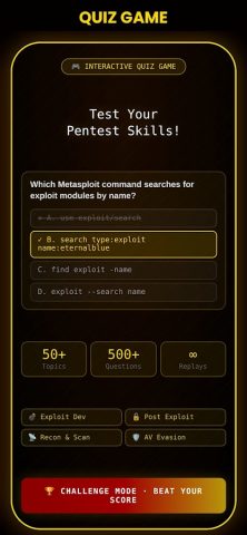 Master In Metasploit для Android — скриншот 3