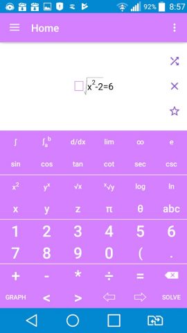 Math Solver для Android — скриншот 1