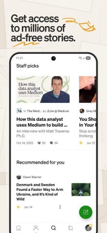 Medium для Android — скриншот 2