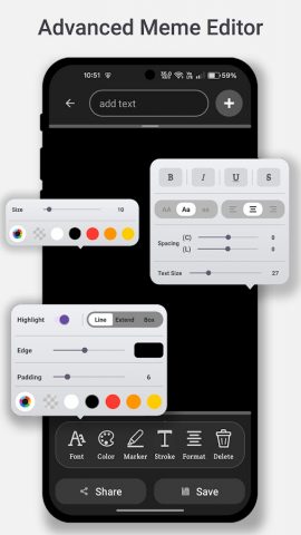 Meme Creator & Sticker Maker для Android — скриншот 4