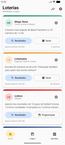Meus Números da Sorte для Android — скриншот 1