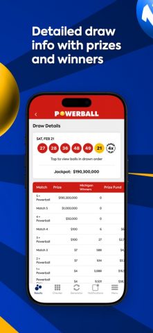 Michigan Lottery Numbers для iOS — скриншот 3