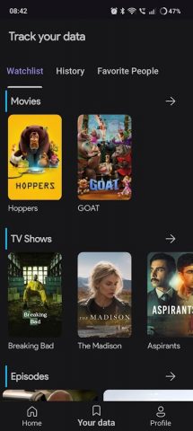 Movieverse: TV & Movie Tracker для Android — скриншот 4