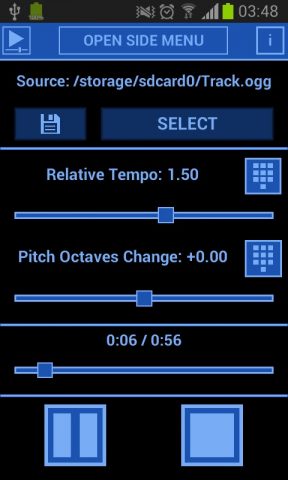 Music Speed Changer (Classic) для Android — скриншот 3