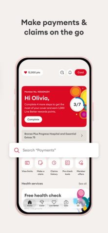 My Medibank для iOS — скриншот 3