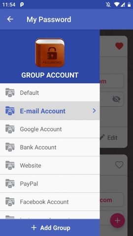 My Password для Android — скриншот 2