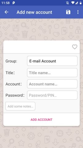 My Password для Android — скриншот 5