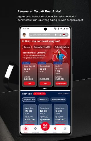MyTelkomsel – Beli Pulsa/Kuota для Android — скриншот 2