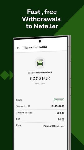 Neteller – Fast Payments для Android — скриншот 2