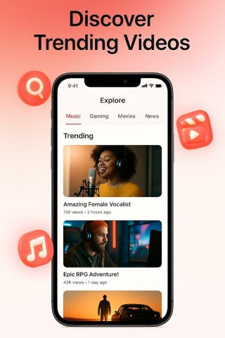 NewPipè Mp3 Mp4 Downloader для Android — скриншот 1
