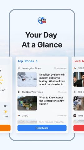 NewsNow Home: Breaking & Local для Android — скриншот 1