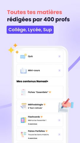 Nomad Réussite Bac Brevet 2026 для Android — скриншот 3