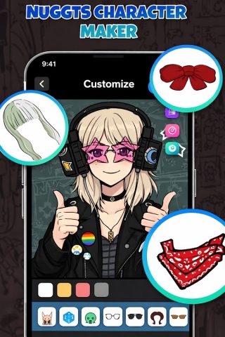 Nuggts character maker для Android — скриншот 3