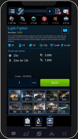 OGame для Android — скриншот 1