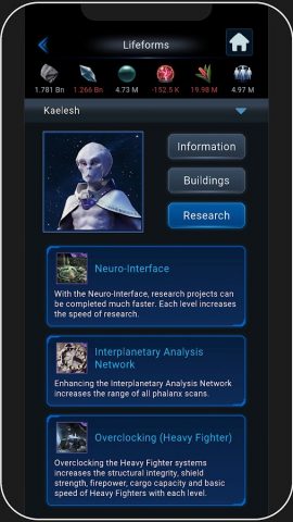 OGame для Android — скриншот 4