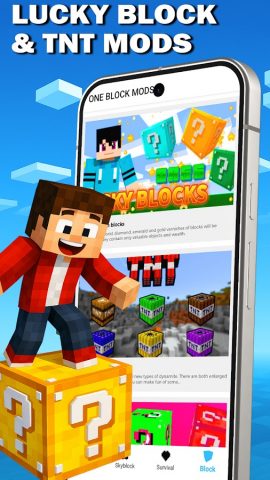 One Block Mod for Minecraft PE для Android — скриншот 3