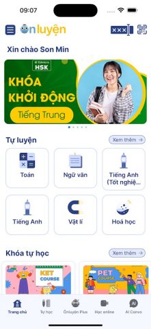 Onluyen.vn для Android — скриншот 1