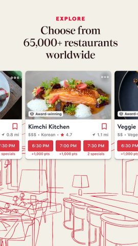 OpenTable для Android — скриншот 2