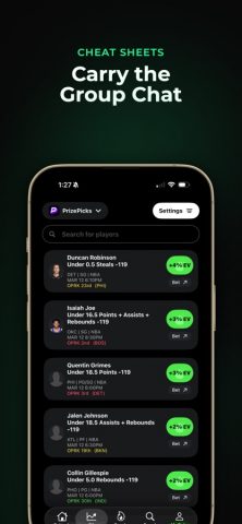 Optimal Bet: EV Sports Betting для iOS — скриншот 2
