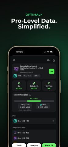 Optimal Bet: EV Sports Betting для iOS — скриншот 3