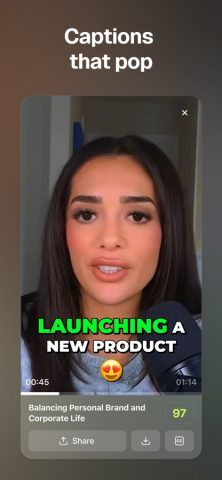 OpusClip — AI video clipping для iOS — скриншот 3