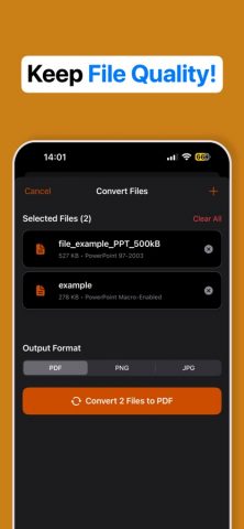 PPTX PPT PPTM To PDF Reader для iOS — скриншот 3