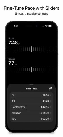 Pace: Running Pace Calculator для iOS — скриншот 3